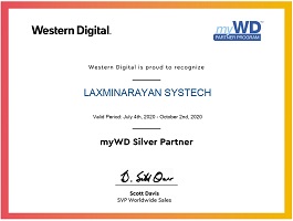 Western Digital certificate 2
